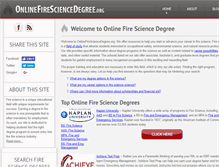 Tablet Screenshot of onlinefiresciencedegree.org